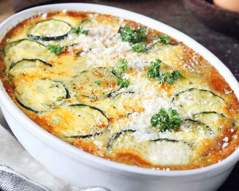 Cómo hacer Lasaña de berenjenas, calabacín y champiñones