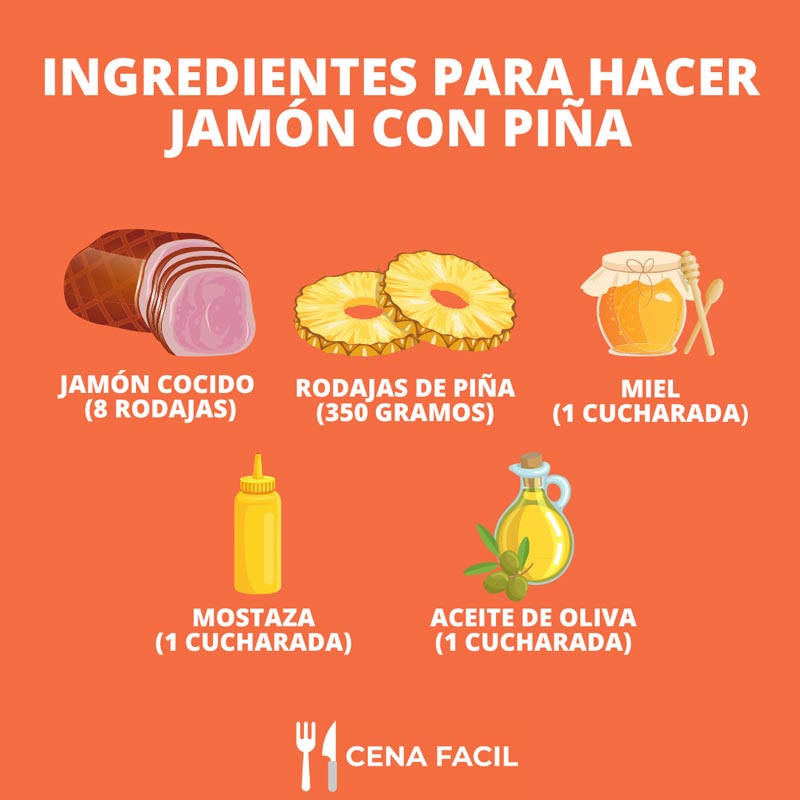 Jamón con Piña | Receta Fácil y Rápida